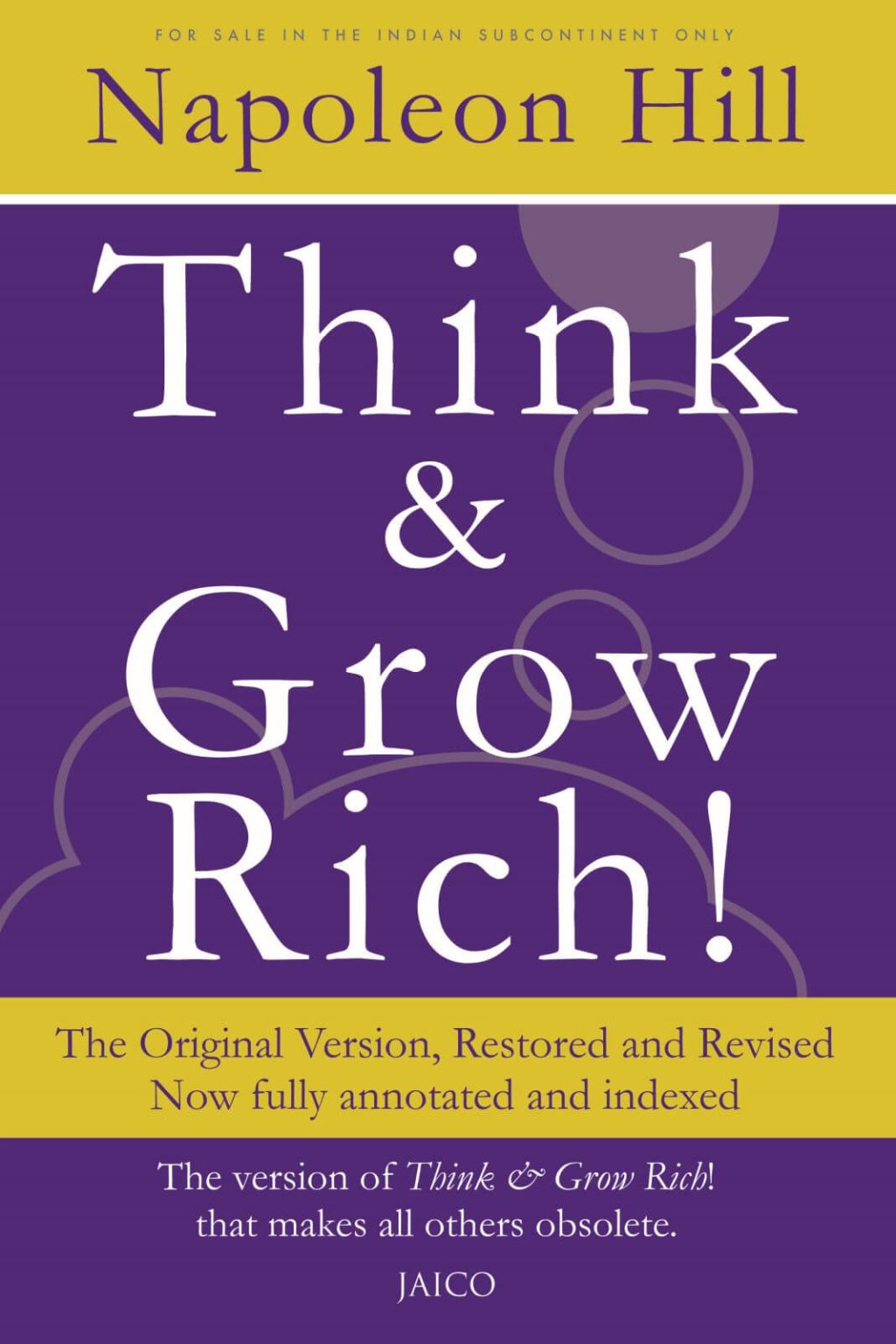 Buy Think & Grow Rich! by Napoleon Hill online Jaico Publishing House