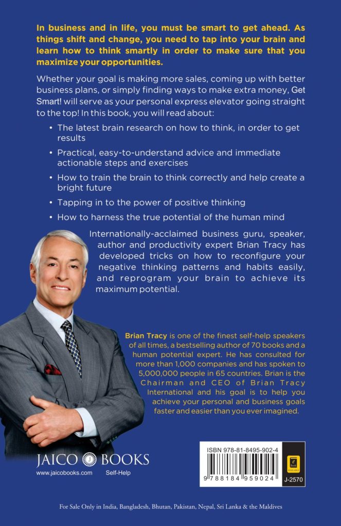 Buy Get Smart! by Brian Tracy online - Jaico Publishing House