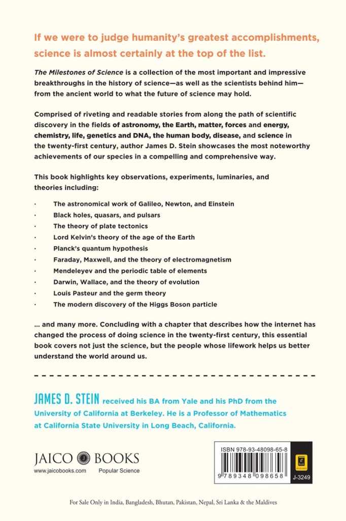 Buy The Milestones of Science by James D. Stein online - Jaico ...